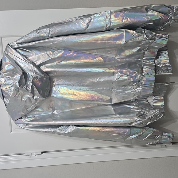 Holographic Silver Women's Jacket - Picture 8 of 8